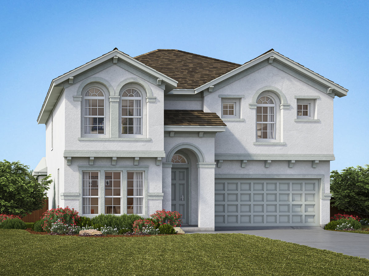 Cooper Elv B - 2 Story House Plans in Frisco TX