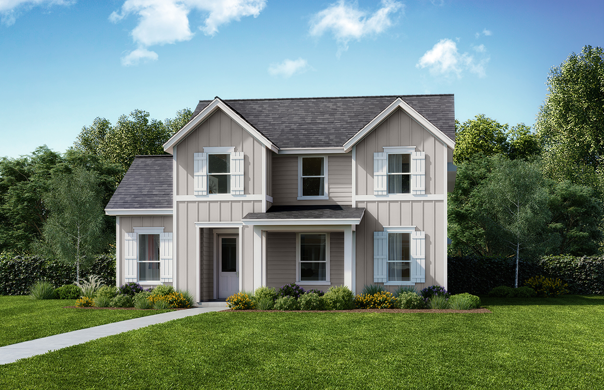 Arcadia Elv C - 2 Story House Plans in Rowlett TX
