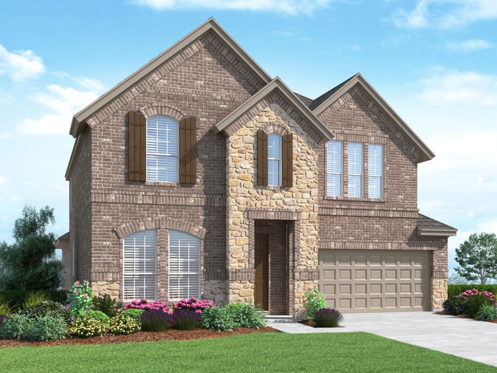 Rainer Elv B - 2 Story House Plans in Frisco TX