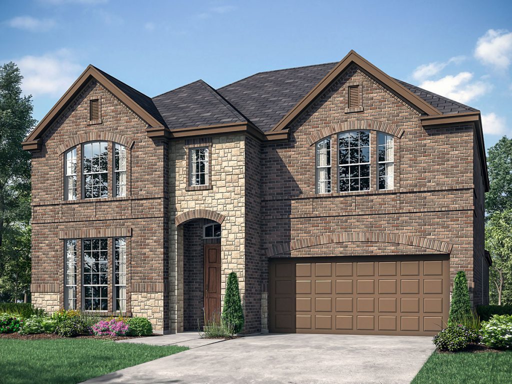 Harrington JRL Elv A - 2 Story House Plans in Frisco TX