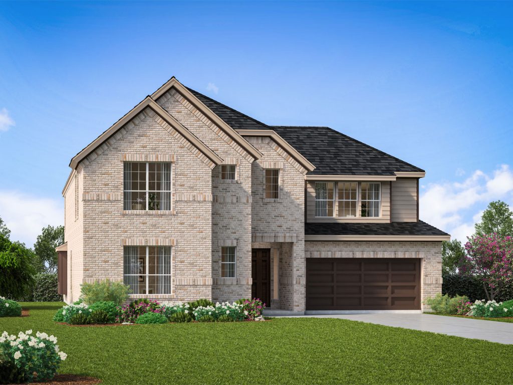 Middleton JRL Elv A - 2 Story House Plans in Frisco TX
