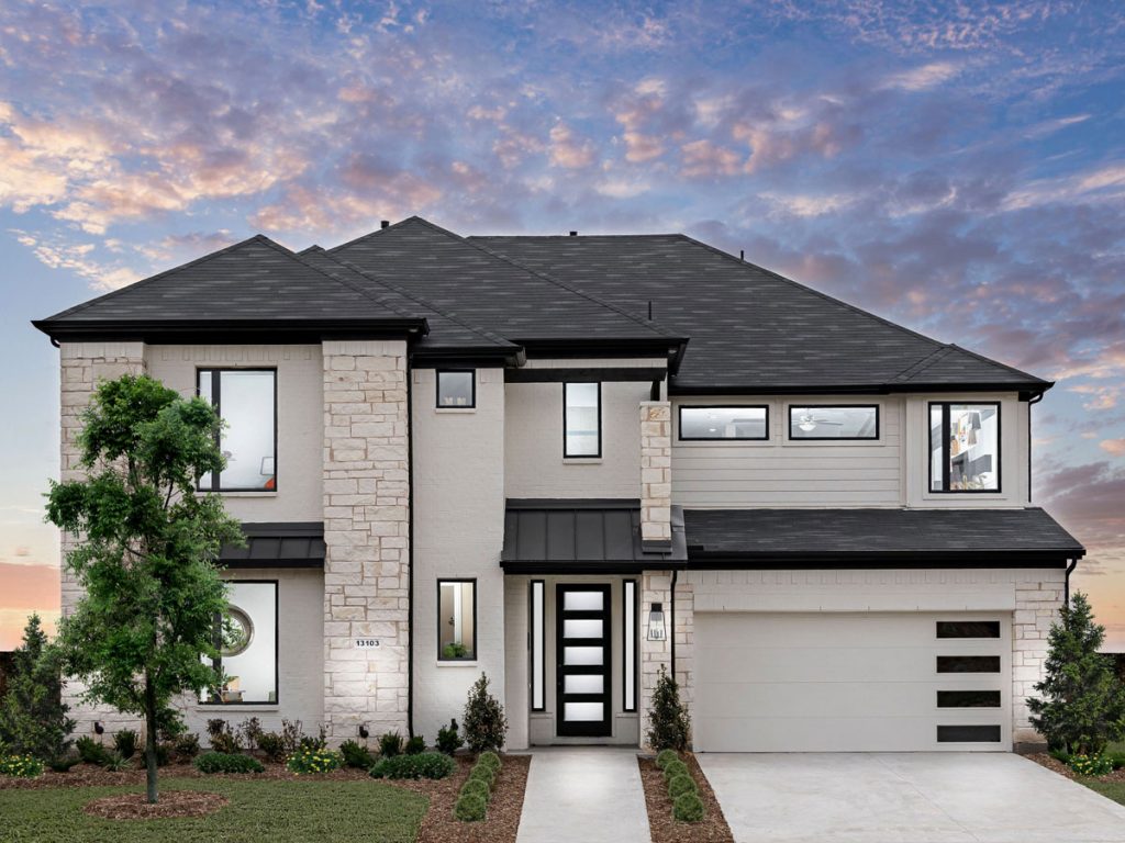 Middleton JRL Elv C - 2 Story House Plans in Frisco TX