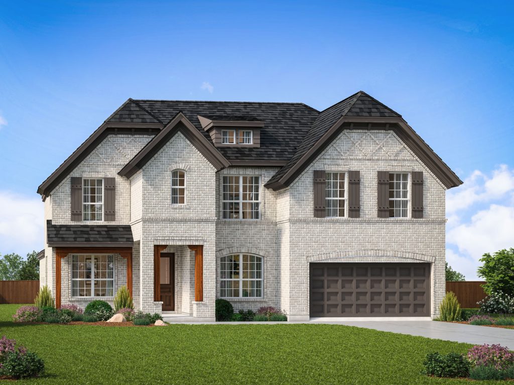 Richmond JRL Elv A - 2 Story House Plans in Frisco TX