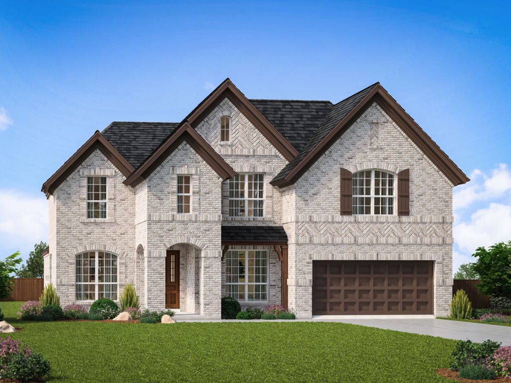 Richmond JRL Elv C - 2 Story House Plans in Frisco TX