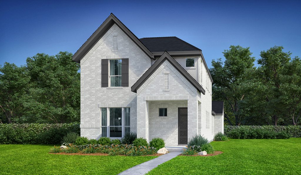 Symmetry D373 Elv I - 2 Story House Plans in TX