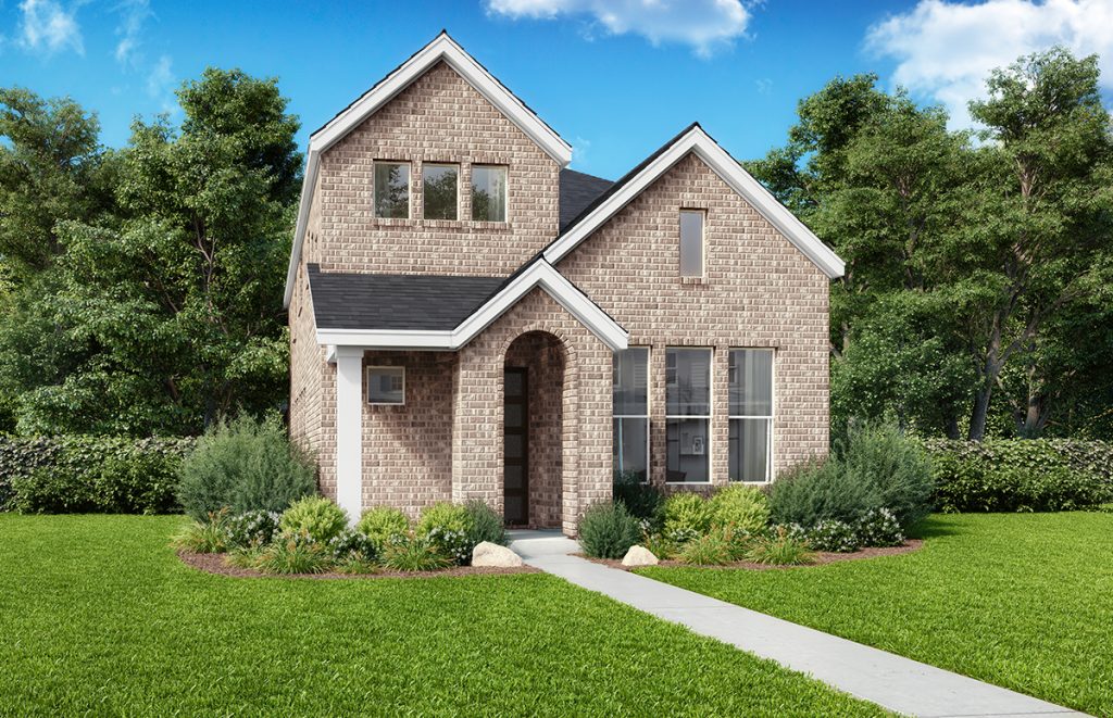 Symmetry D377 Elv E - 2 Story House Plans in TX