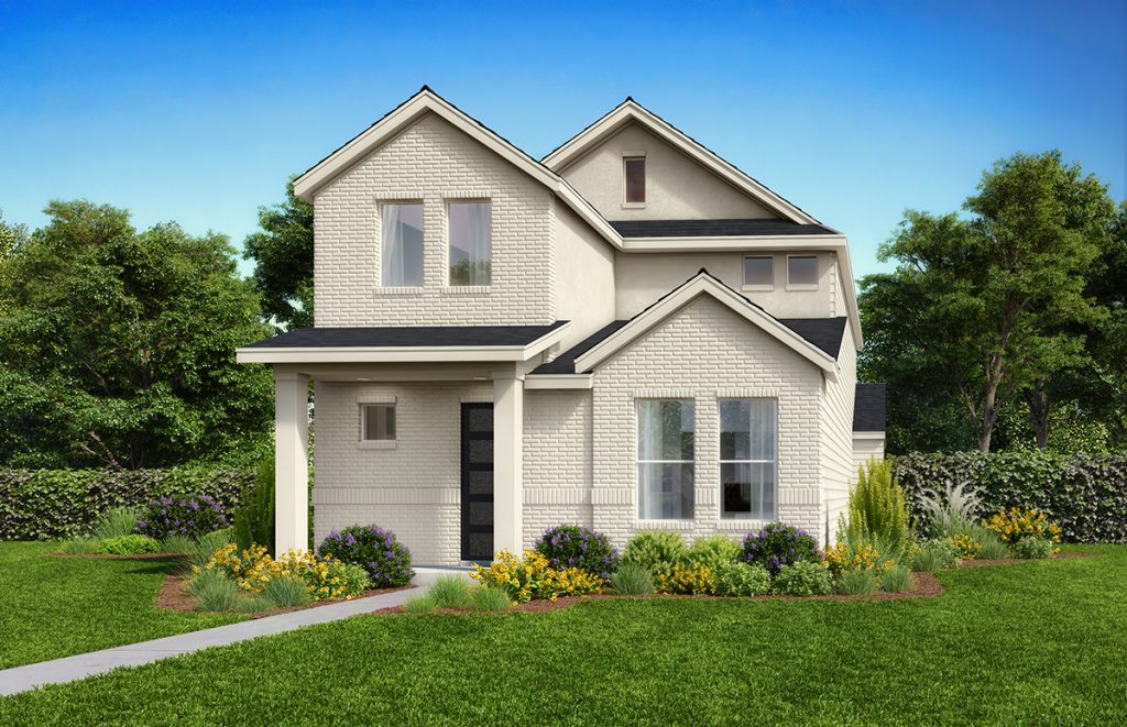 D377 Elv J - 2 Story House Plans in TX