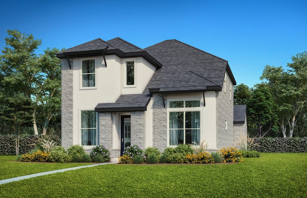 D413 Elv B - 2 Story House Plans in Prosper TX