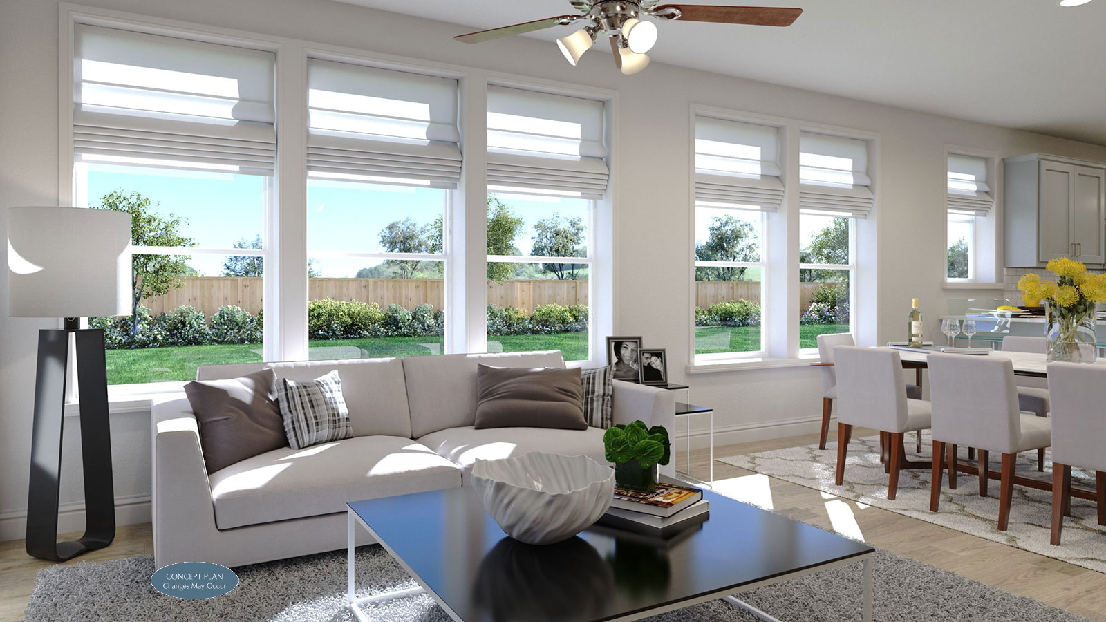 Landon Homes D377 Symmetry Living Room 2