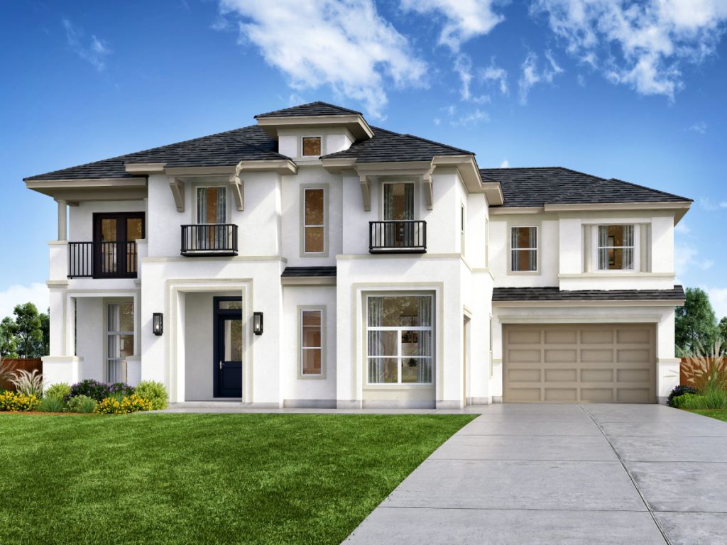 Milan JRL Elv B - 2 Story House Plans in Frisco TX