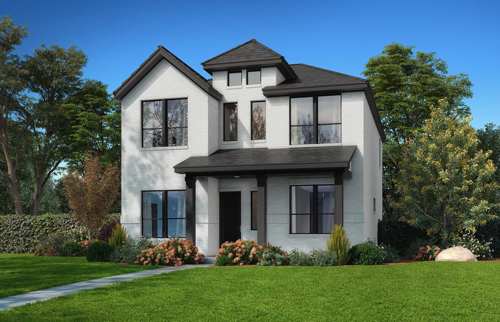 D416 Elv D- 2 Story House Plans in Prosper TX