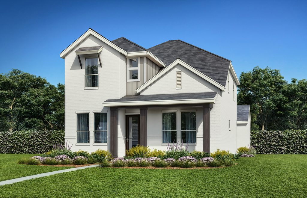 Duets D413 Elv A - 2 Story House Plans in TX