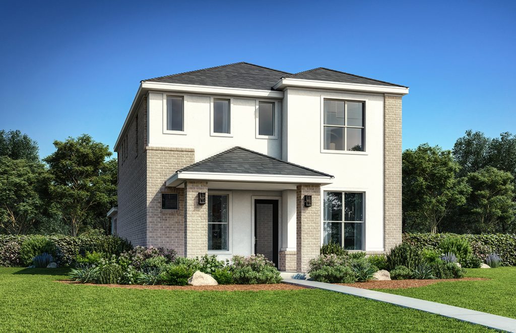 D417 Elv. B - 2 Story House Plans in Prosper TX
