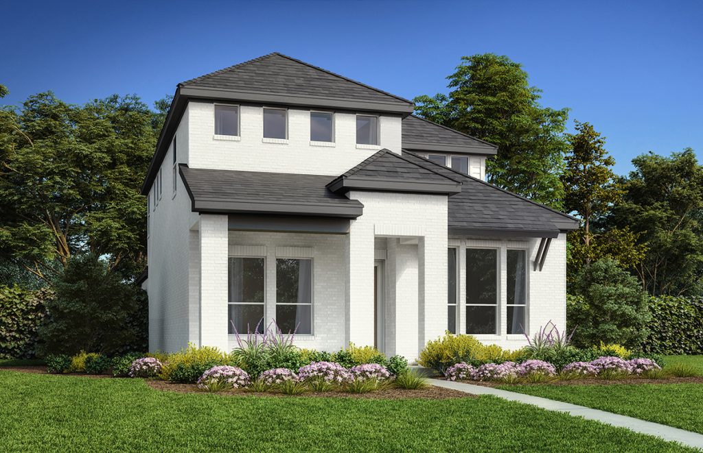Duets Elv B - 2 Story House Plans in TX