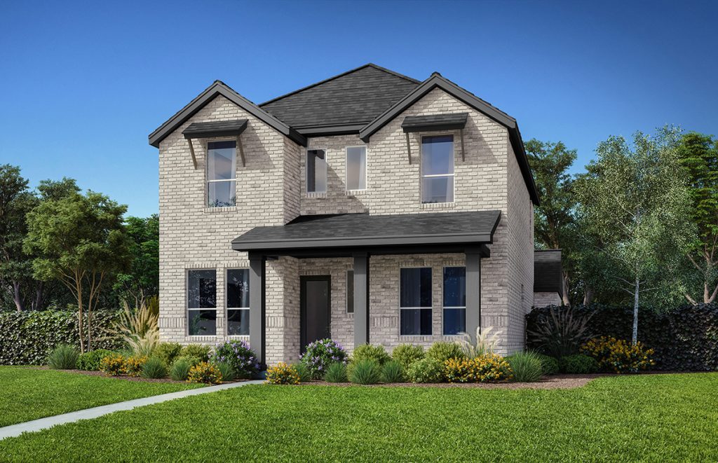 D414 Elv A - 2 Story House Plans in TX