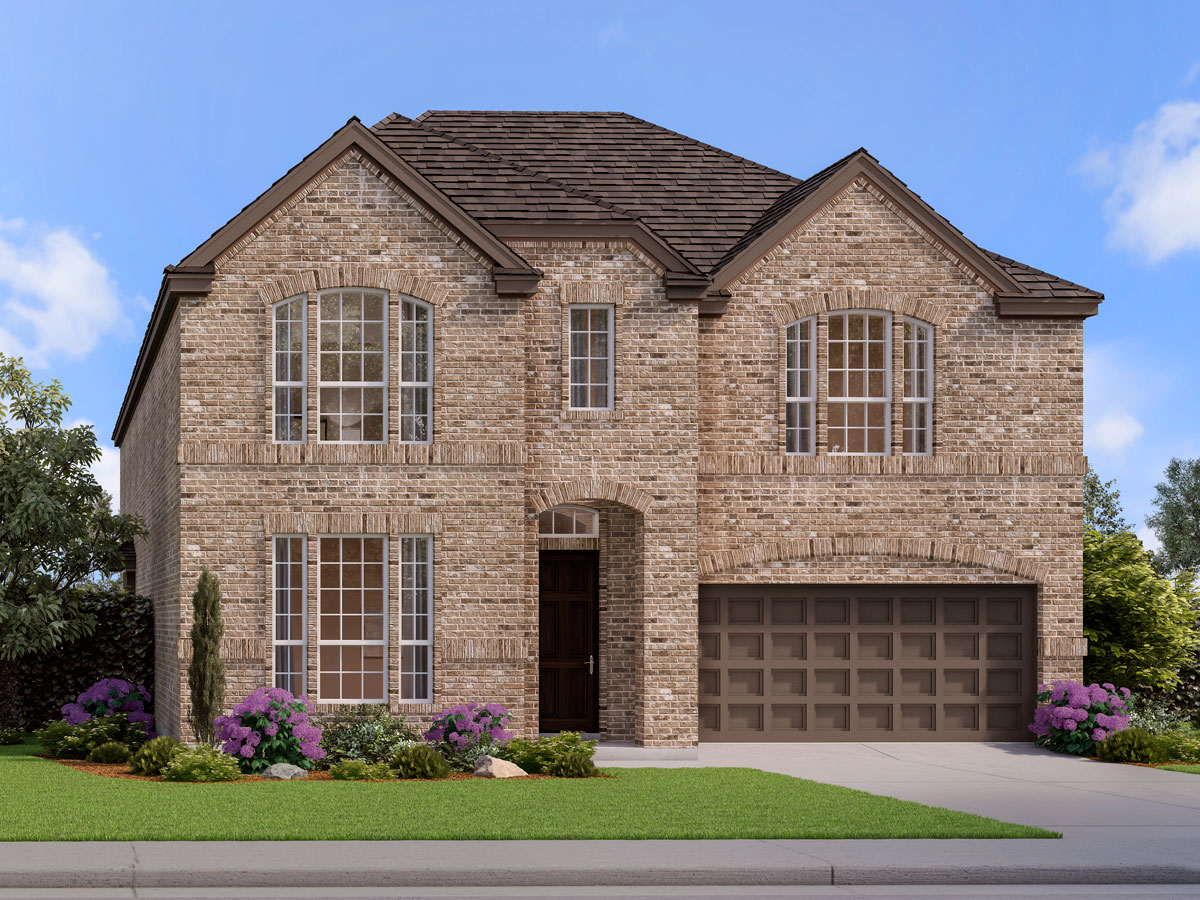 Cooper Elv A - 2 Story House Plans in Frisco TX
