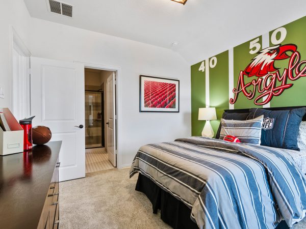 Landon Homes 5810 Sienna Model Argyle TX kids bedroom