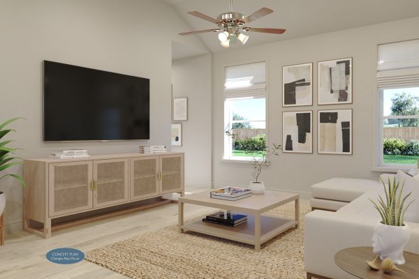 Landon Homes D373 Symmetry Living Room 2