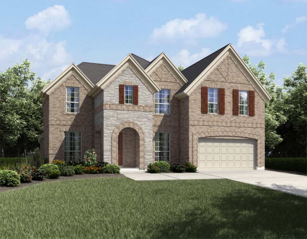Richmond JRL Elv B - 2 Story House Plans in Frisco TX