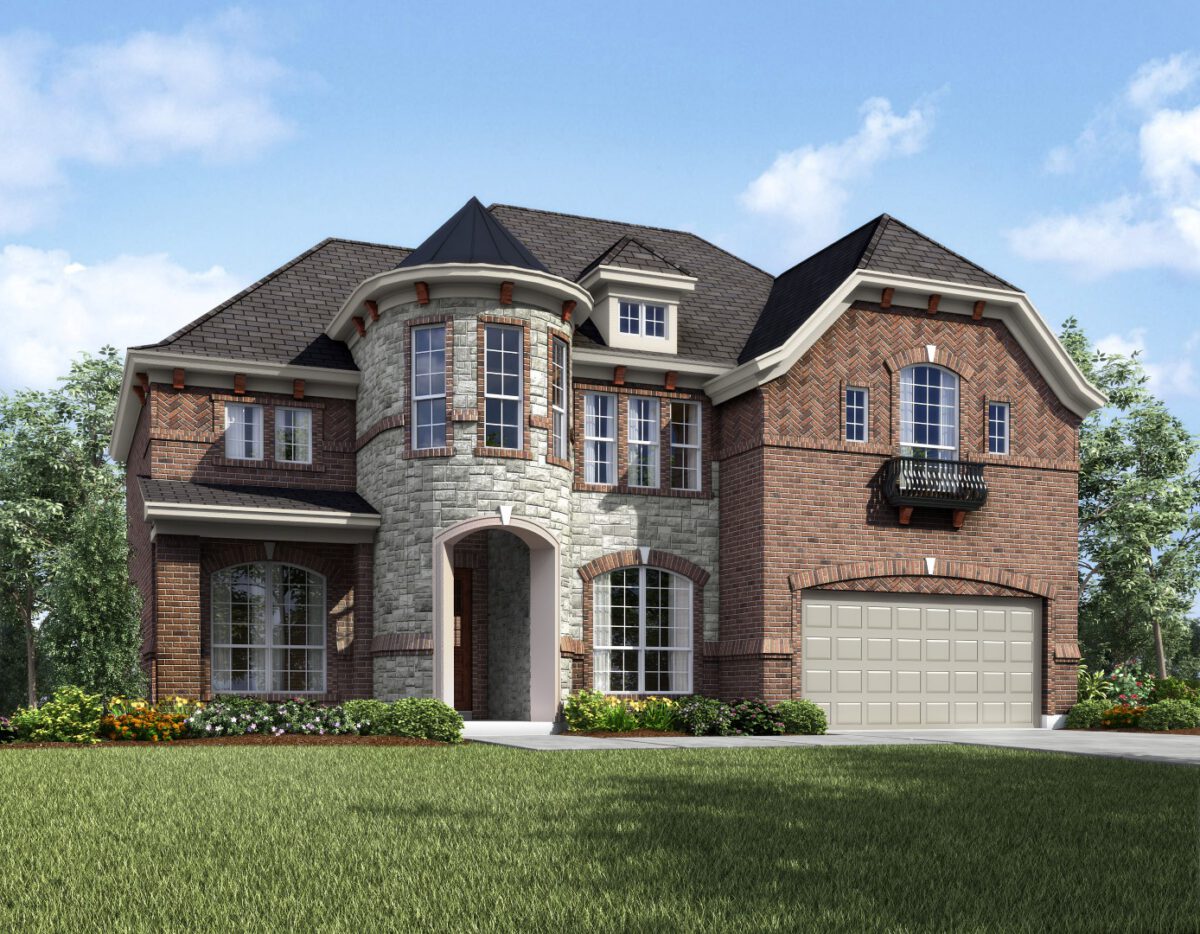 Richmond JRL Elv D - 2 Story House Plans in Frisco TX