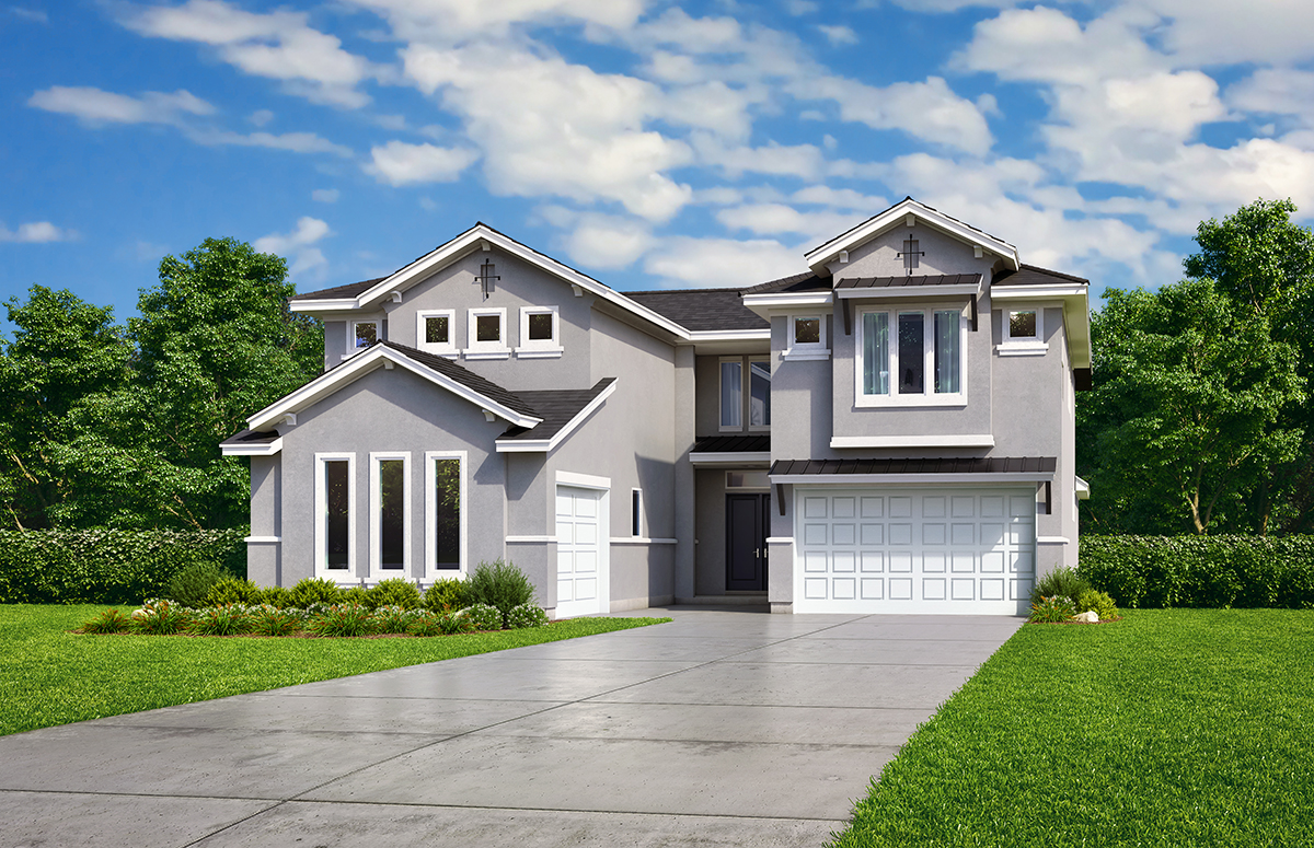 Chateaux JRL Elv C - 2 Story House Plans in Frisco TX